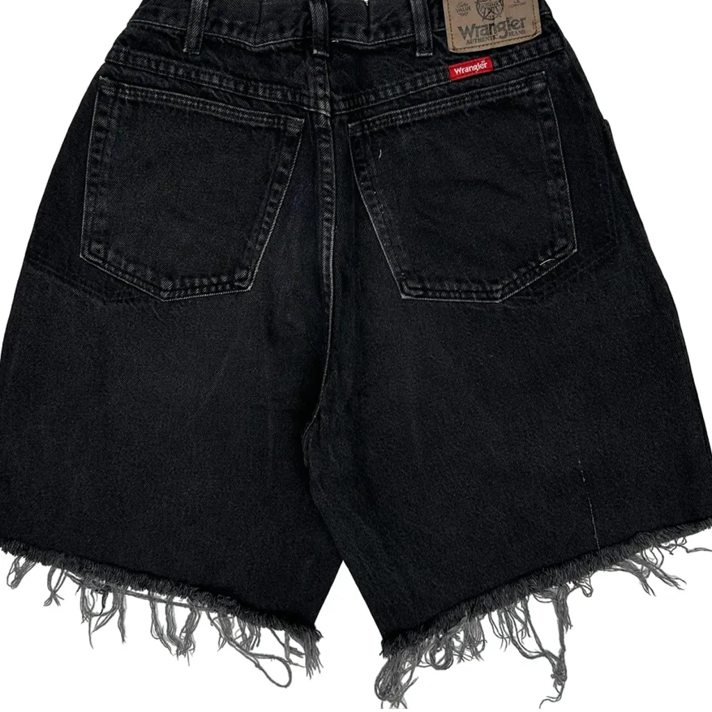 Wrangler Denim Shorts - 27W 9L Black Denim - Image 7