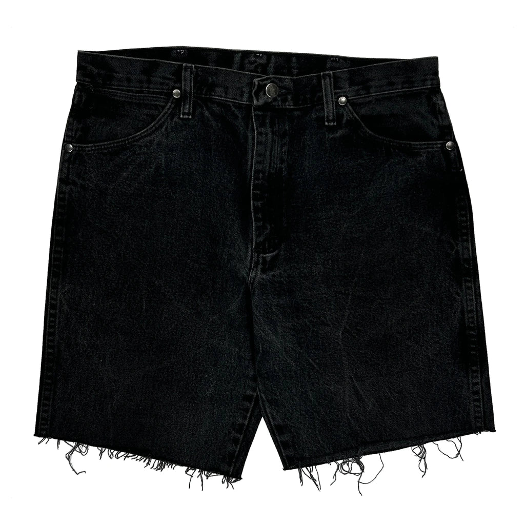 Wrangler Denim Shorts - 33W 10L Black Cotton - Image 2