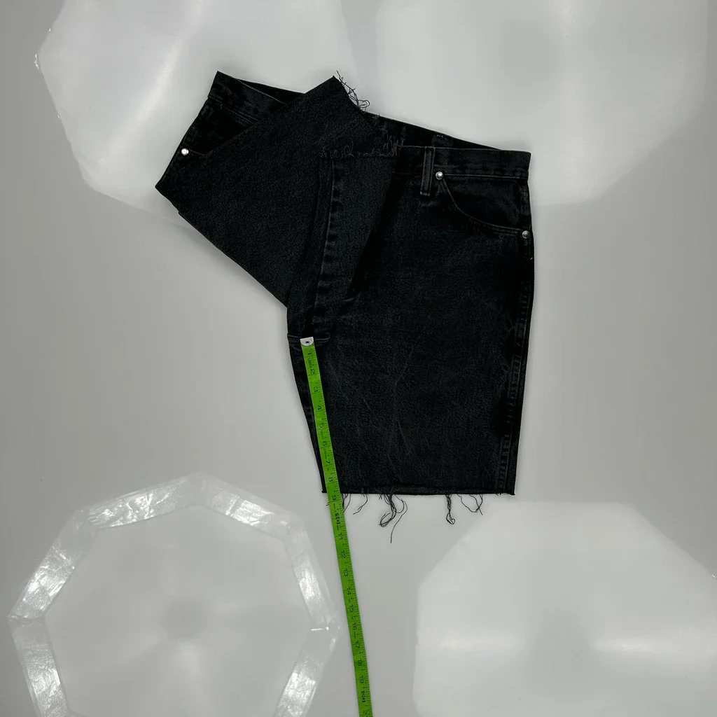Wrangler Denim Shorts - 33W 10L Black Cotton - Image 5