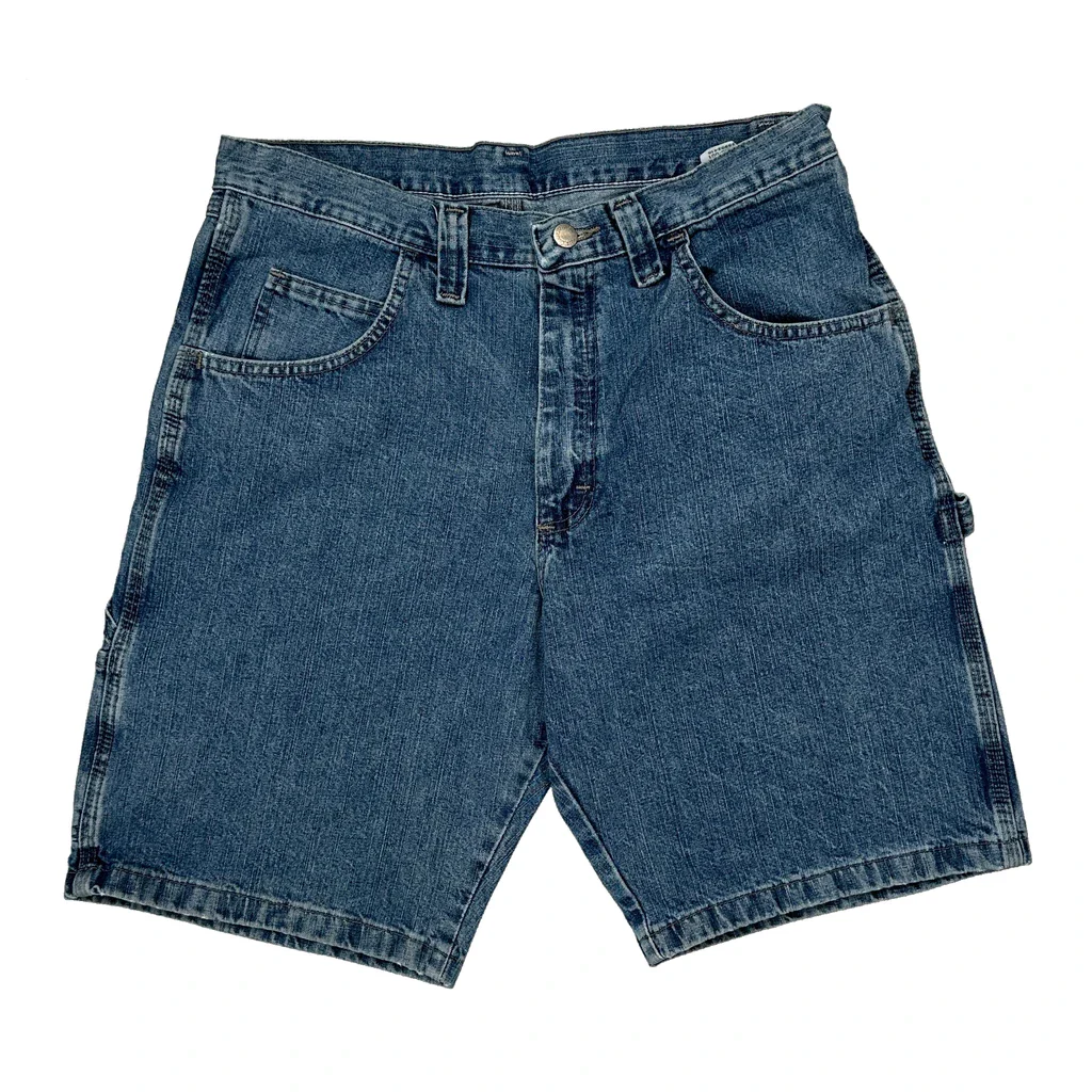 Wrangler Denim Shorts - 30W 10L Blue Denim - Image 2
