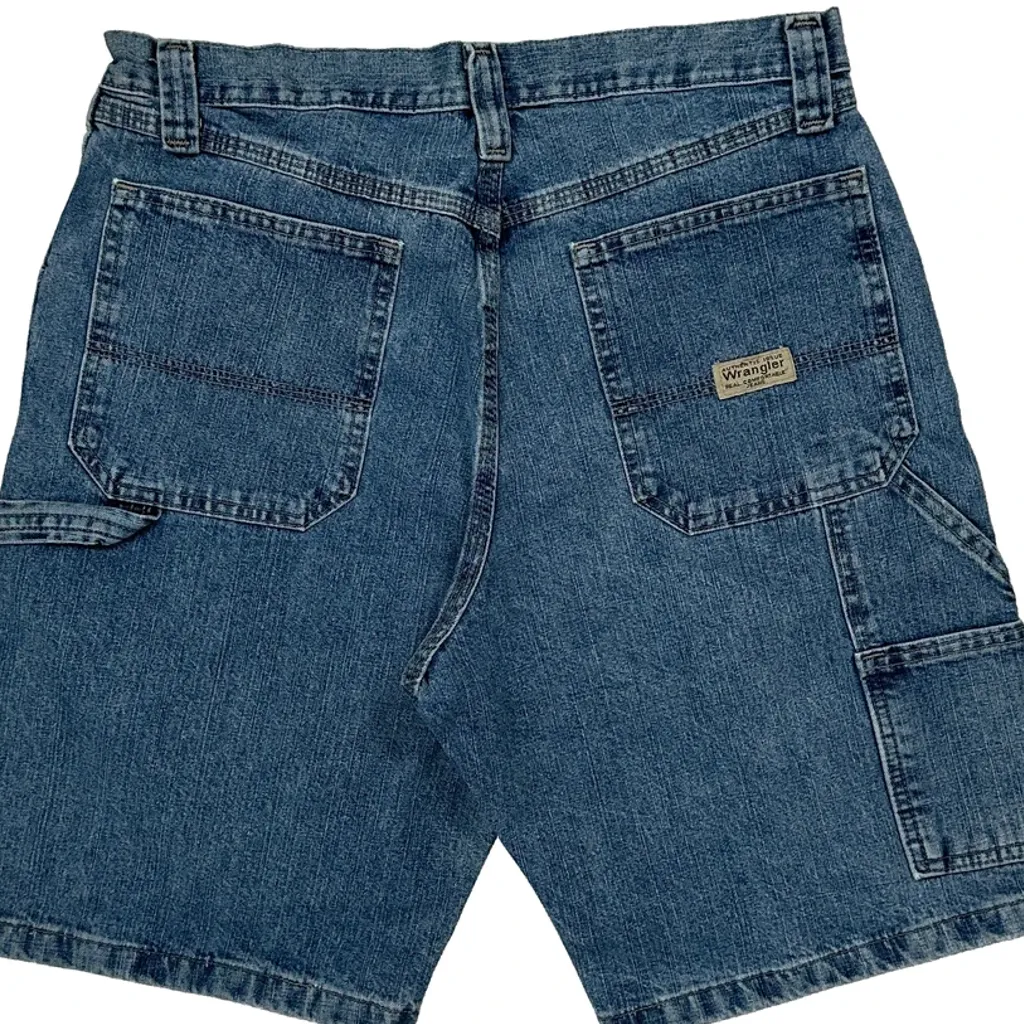 Wrangler Denim Shorts - 30W 10L Blue Denim - Image 6