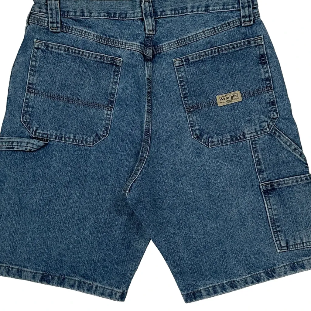 Wrangler Denim Shorts - 30W 10L Blue Denim - Image 7