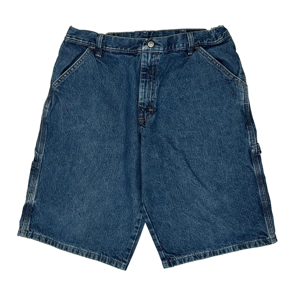 Wrangler Denim Shorts - 30W 11L Blue Denim - Image 2
