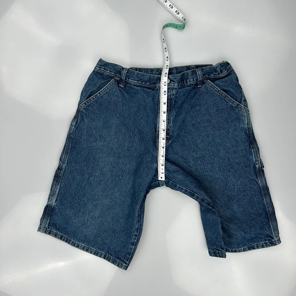 Wrangler Denim Shorts - 30W 11L Blue Denim - Image 4