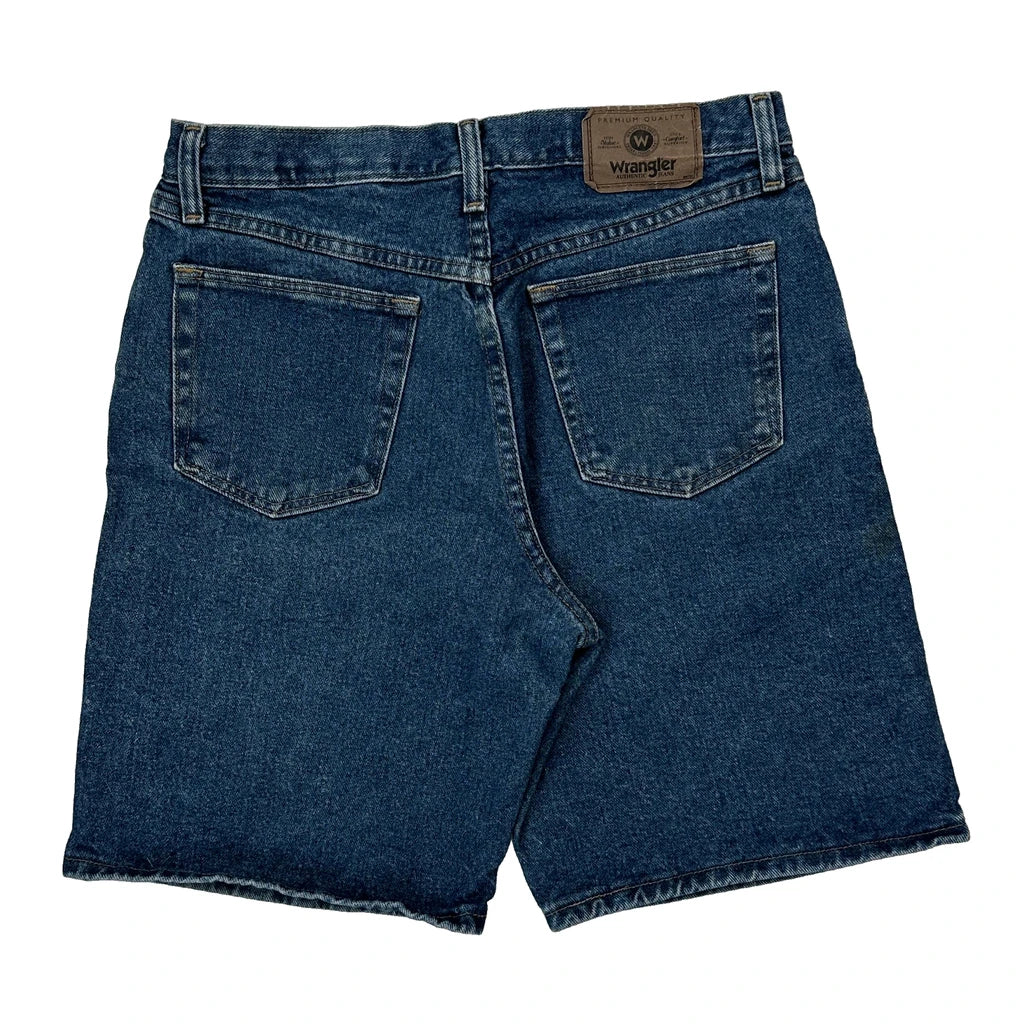 Wrangler Denim Shorts - 30W 9L Blue Cotton