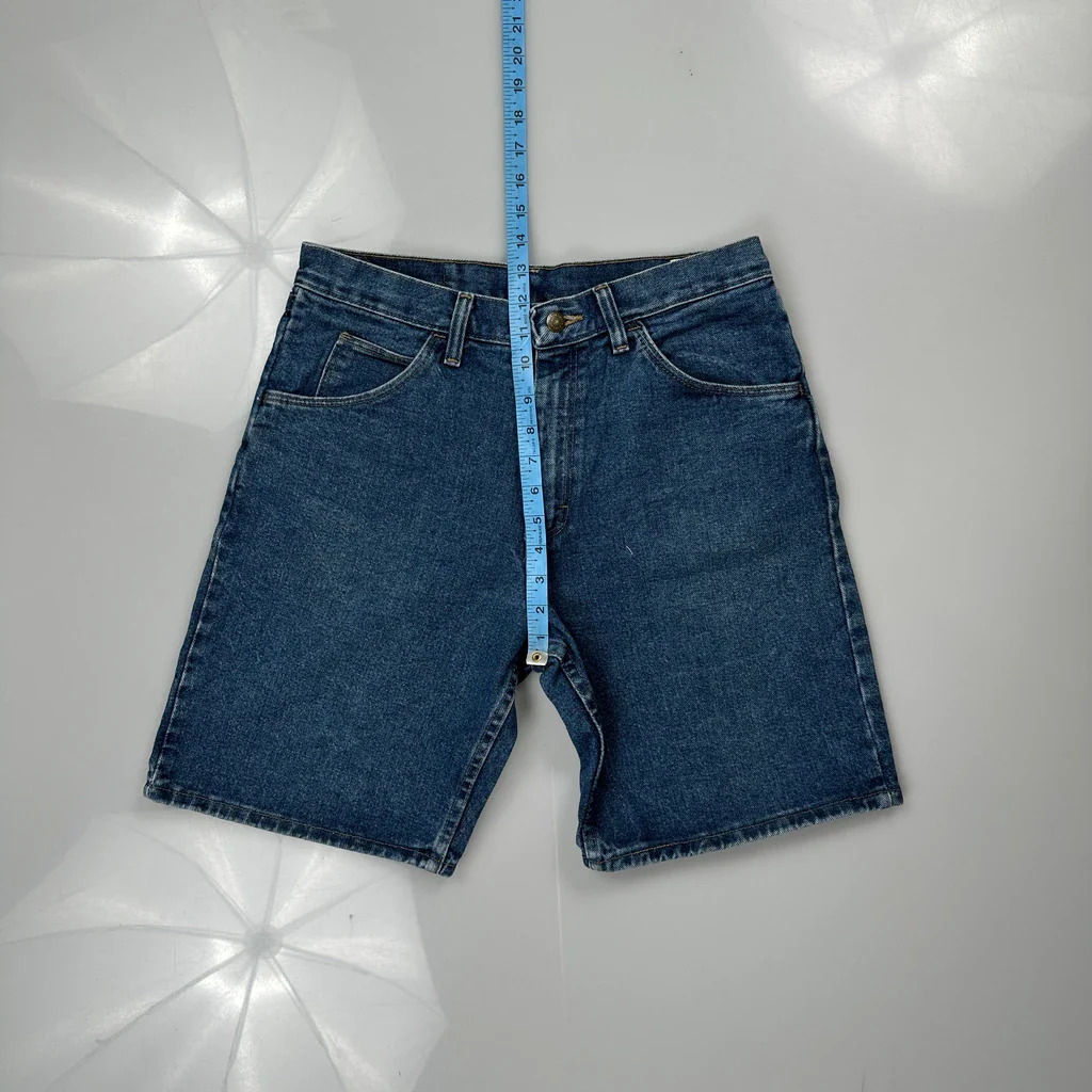 Wrangler Denim Shorts - 30W 9L Blue Cotton - Image 4