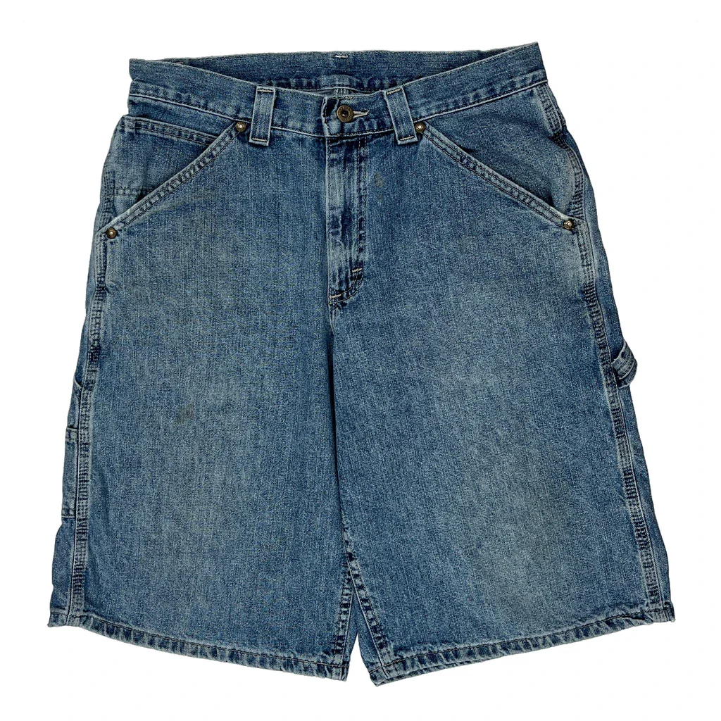 Wrangler Carpenter Denim Shorts - 31W 10L Blue Denim - Image 2