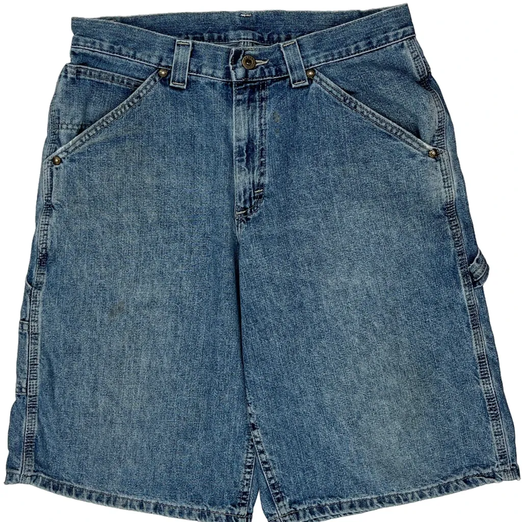 Wrangler Carpenter Denim Shorts - 31W 10L Blue Denim - Image 9