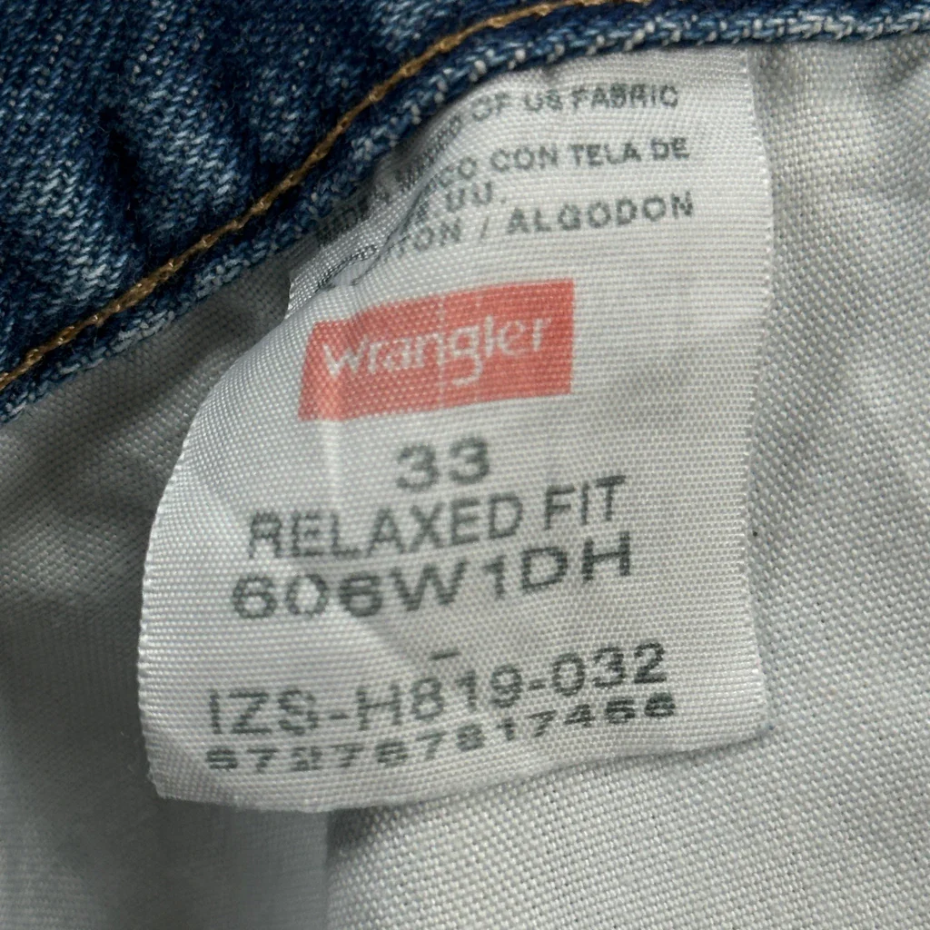 Wrangler Baggy Denim Shorts - 31W 8L Blue Cotton - Image 6
