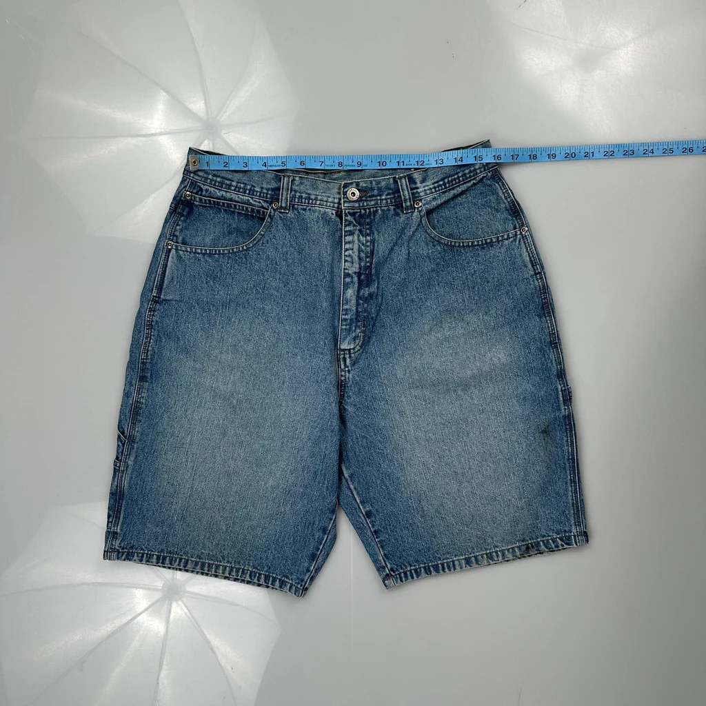Wrangler Denim Shorts - 32W 10L Blue Denim - Image 3