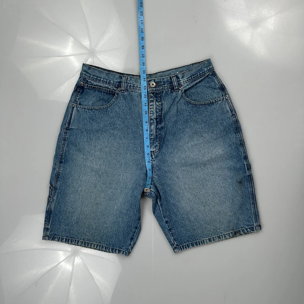 Wrangler Denim Shorts - 32W 10L Blue Denim - Image 4
