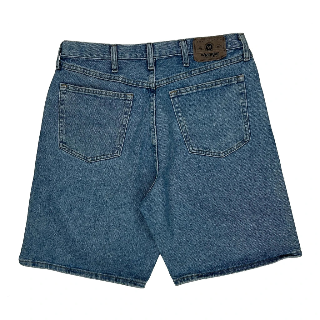 Wrangler Denim Shorts - 32W 9L Blue Cotton