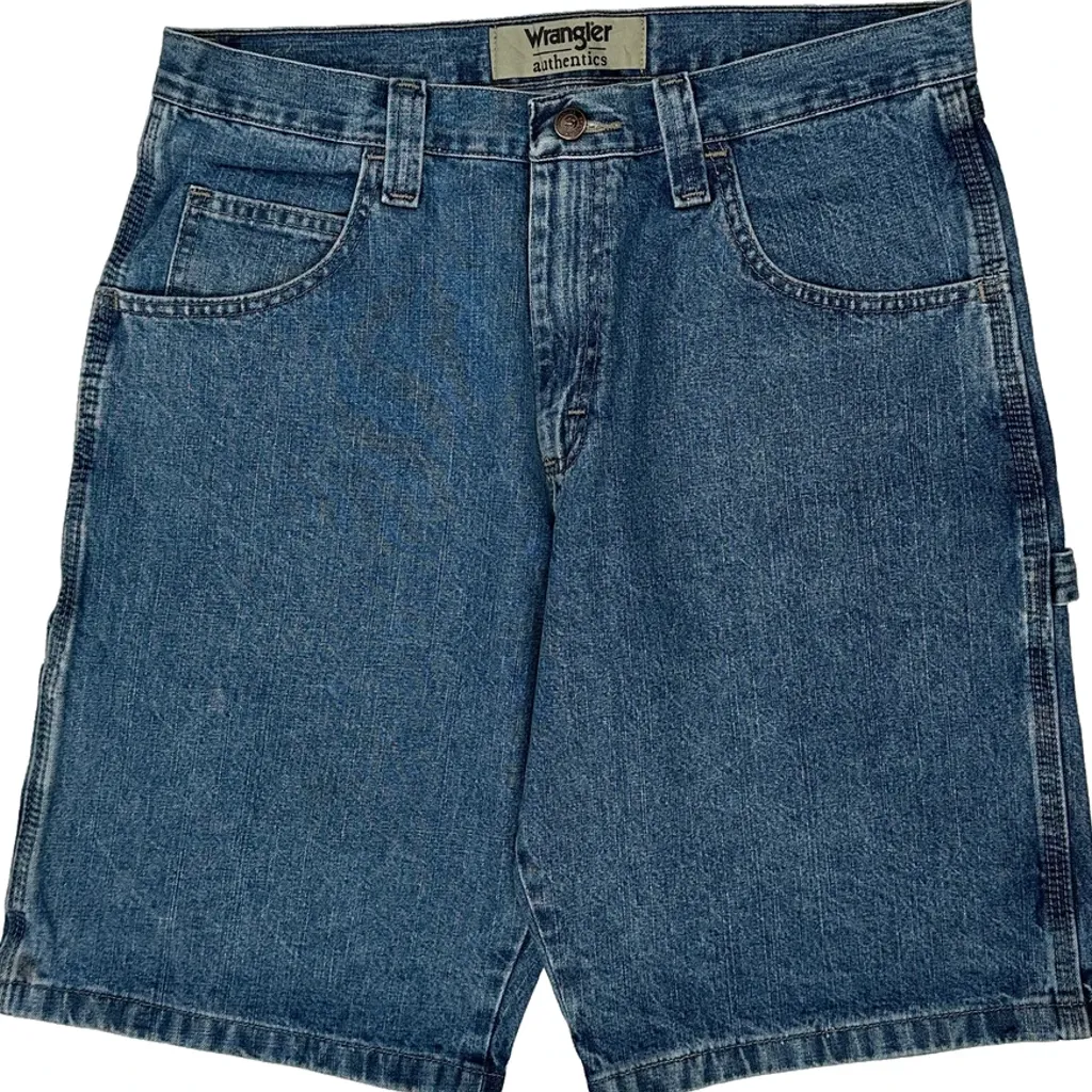 Wrangler Denim Shorts - 32W 11L Blue Denim - Image 10