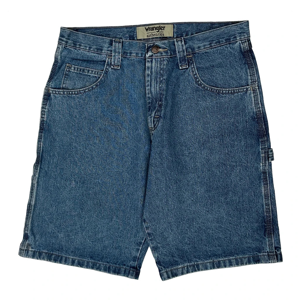 Wrangler Denim Shorts - 32W 11L Blue Denim - Image 2
