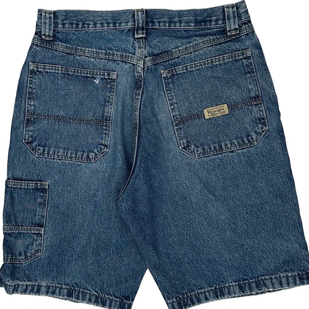 Wrangler Denim Shorts - 32W 10L Blue Denim - Image 7