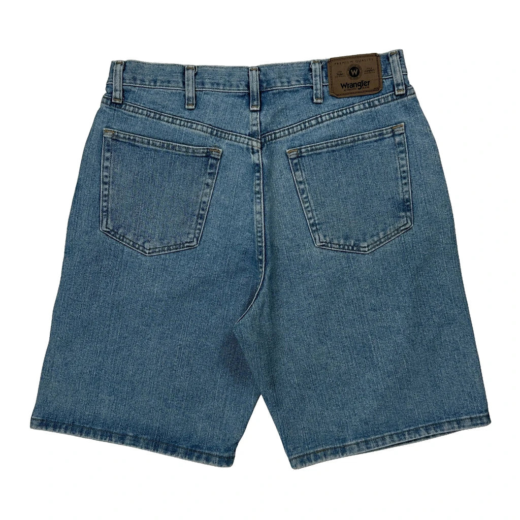 Wrangler Denim Shorts - 32W 9L Blue Cotton