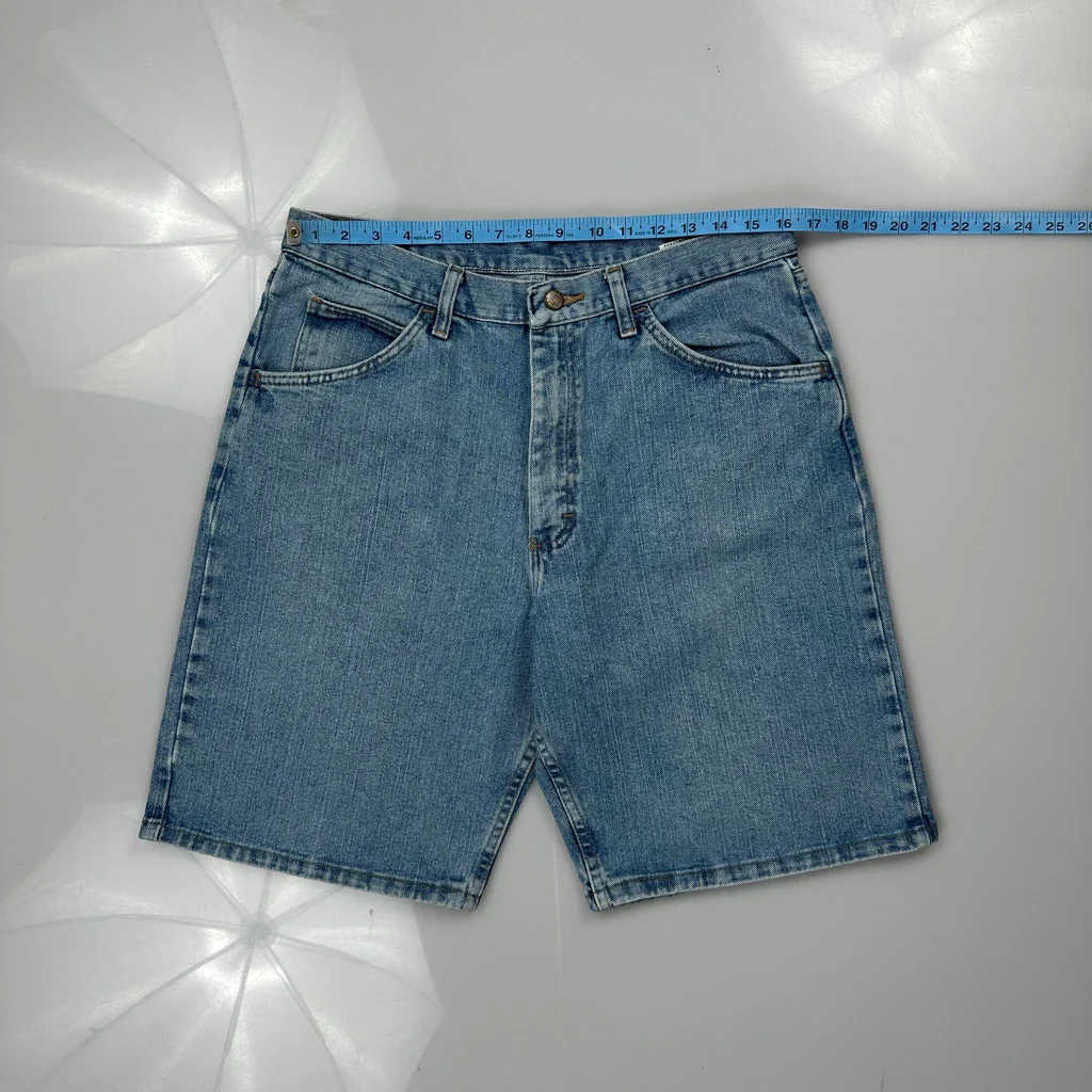 Wrangler Denim Shorts - 32W 9L Blue Cotton - Image 3