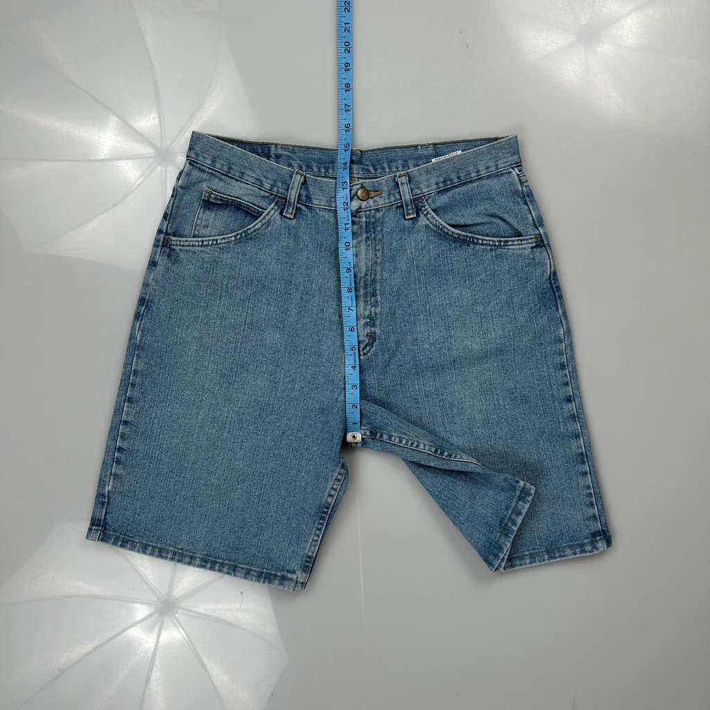 Wrangler Denim Shorts - 32W 9L Blue Cotton - Image 4