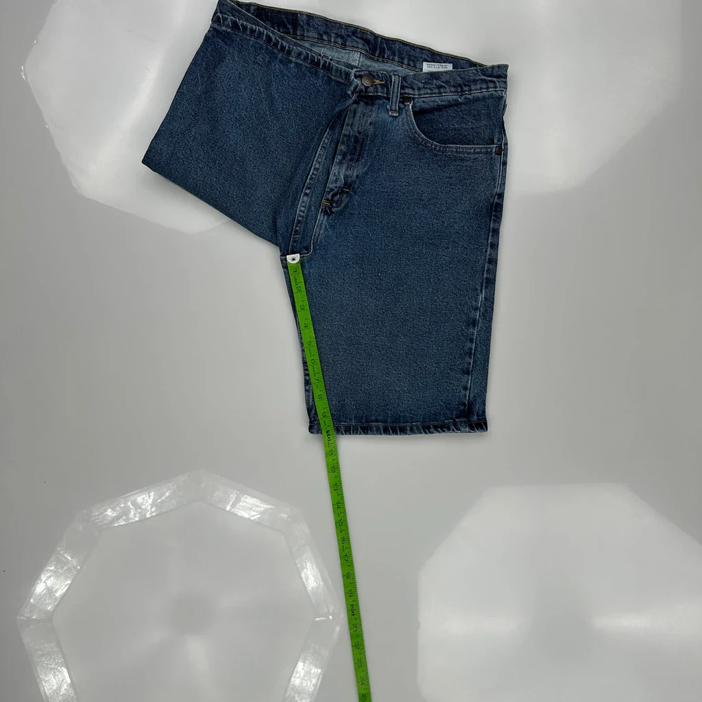 Wrangler Denim Shorts - 33W 9L Blue Cotton - Image 5
