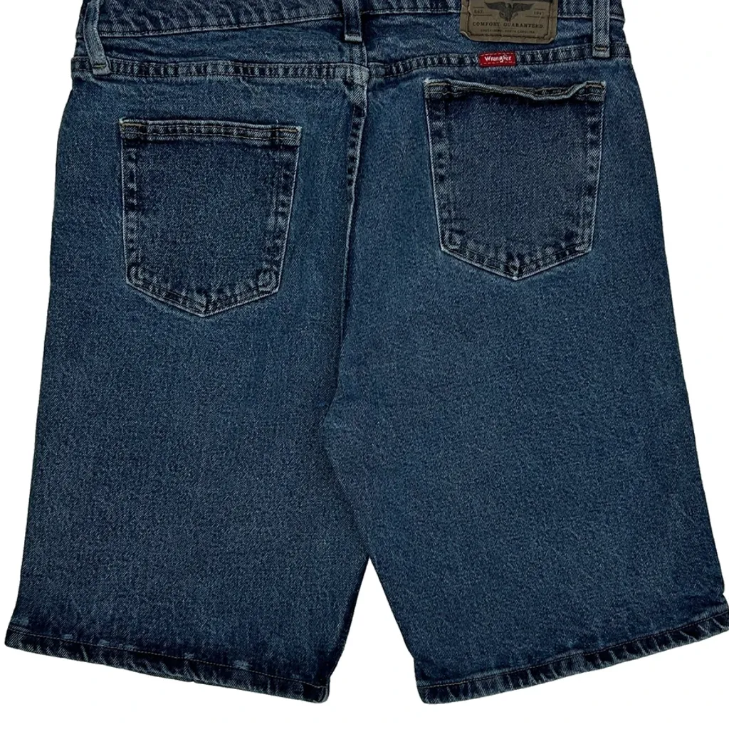 Wrangler Denim Shorts - 33W 9L Blue Cotton - Image 7