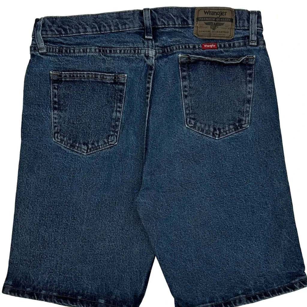 Wrangler Denim Shorts - 33W 9L Blue Cotton - Image 8
