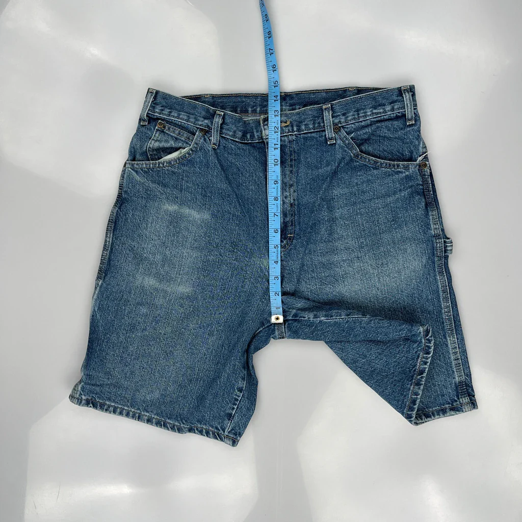 Wrangler Denim Shorts - 33W 9L Blue Cotton - Image 4
