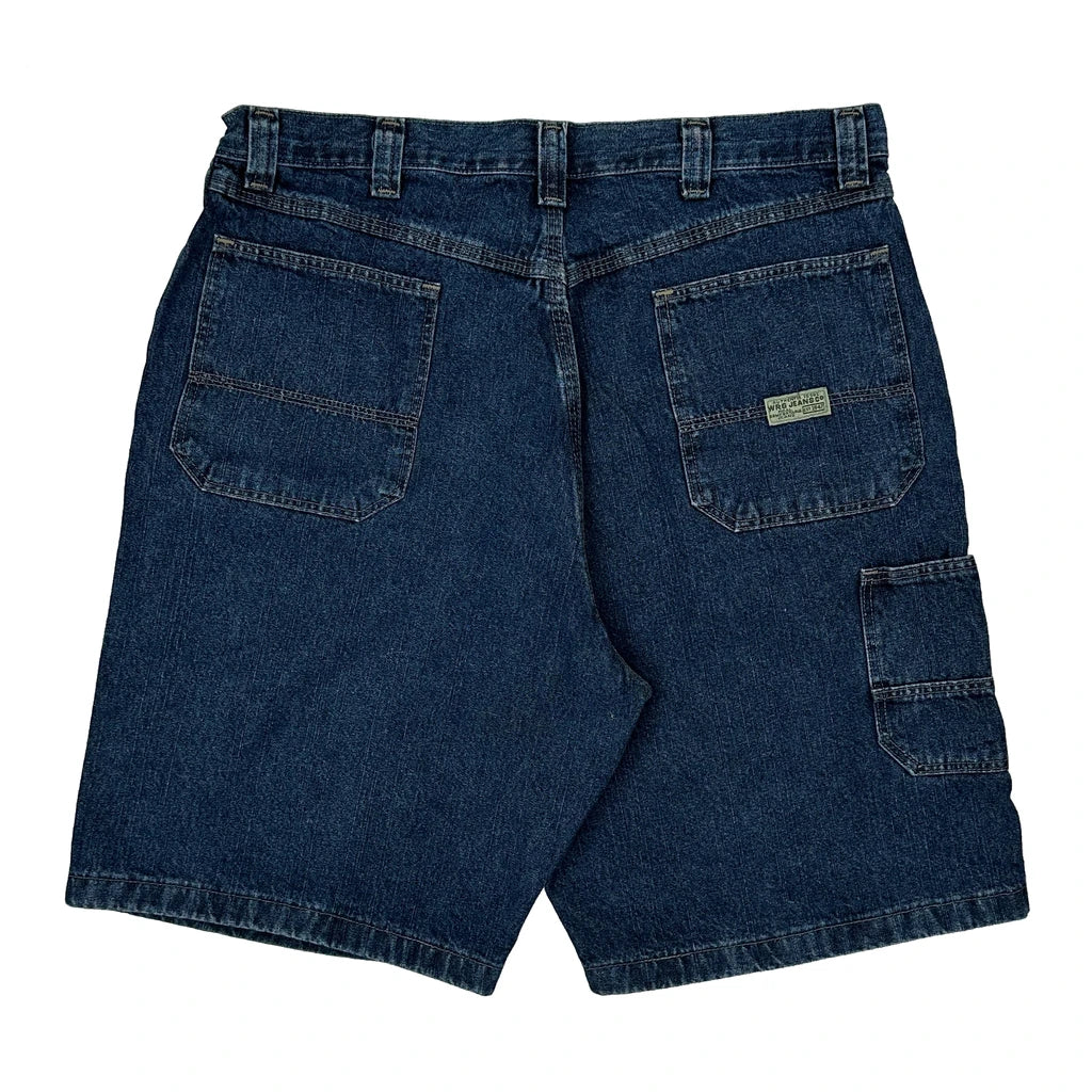 Wrangler Denim Shorts - 34W 9L Blue Cotton