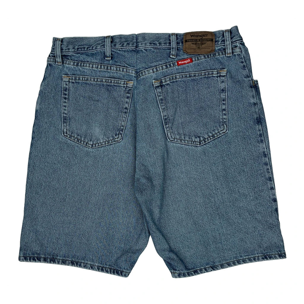 Wrangler Denim Shorts - 34W 9L Blue Cotton