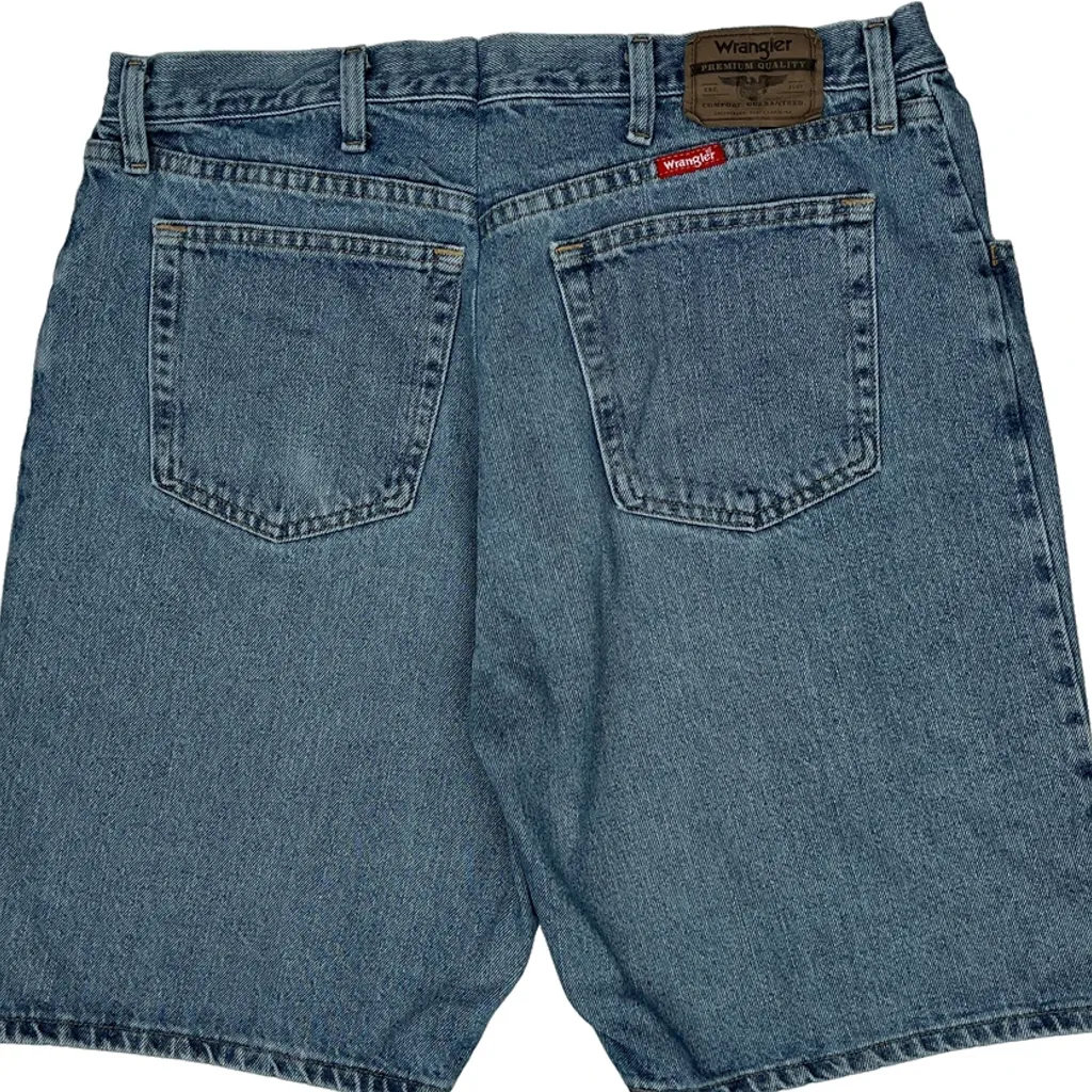 Wrangler Denim Shorts - 34W 9L Blue Cotton - Image 7