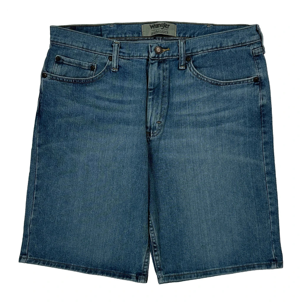 Wrangler Denim Shorts - 34W 10L Blue Cotton - Image 2