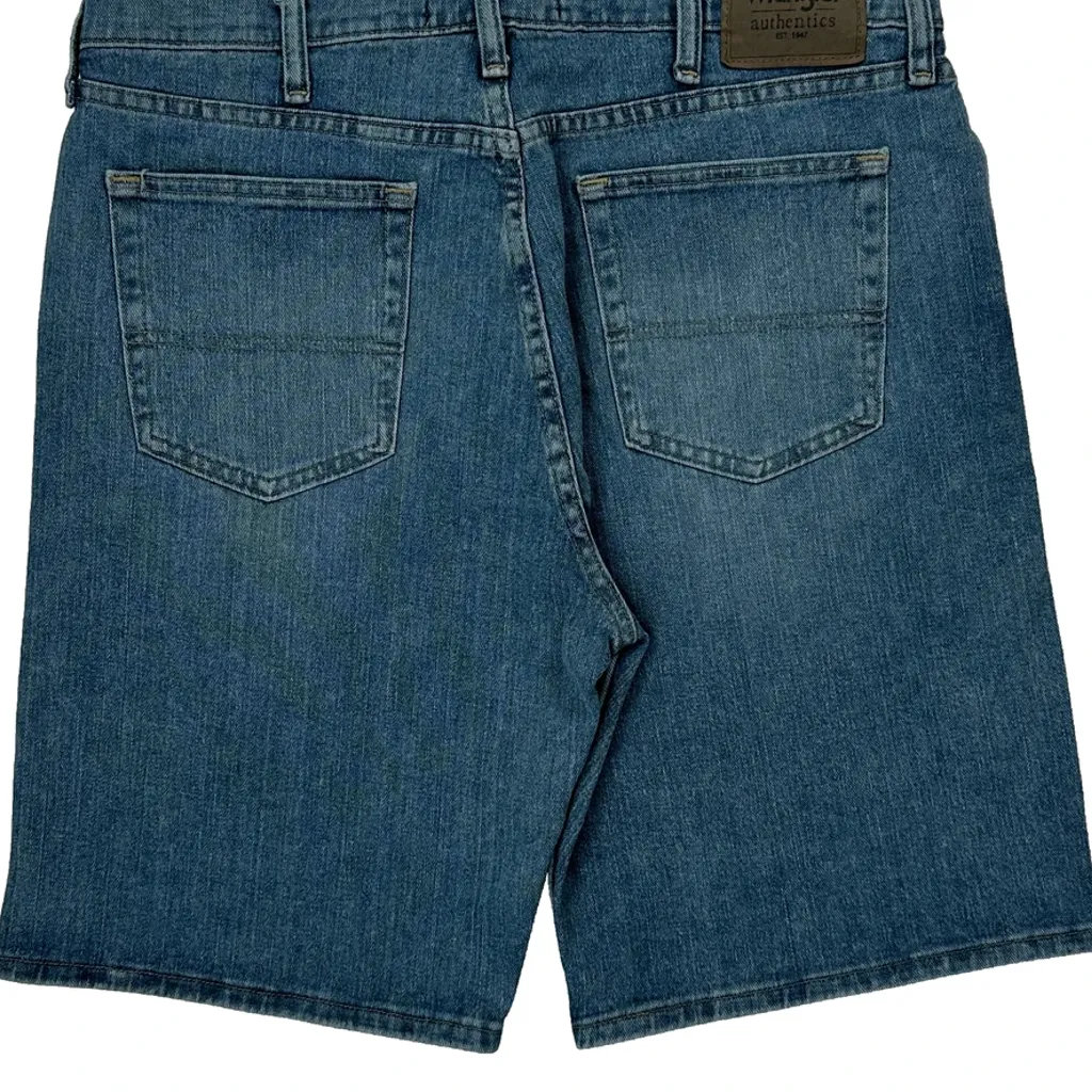 Wrangler Denim Shorts - 34W 10L Blue Cotton - Image 7