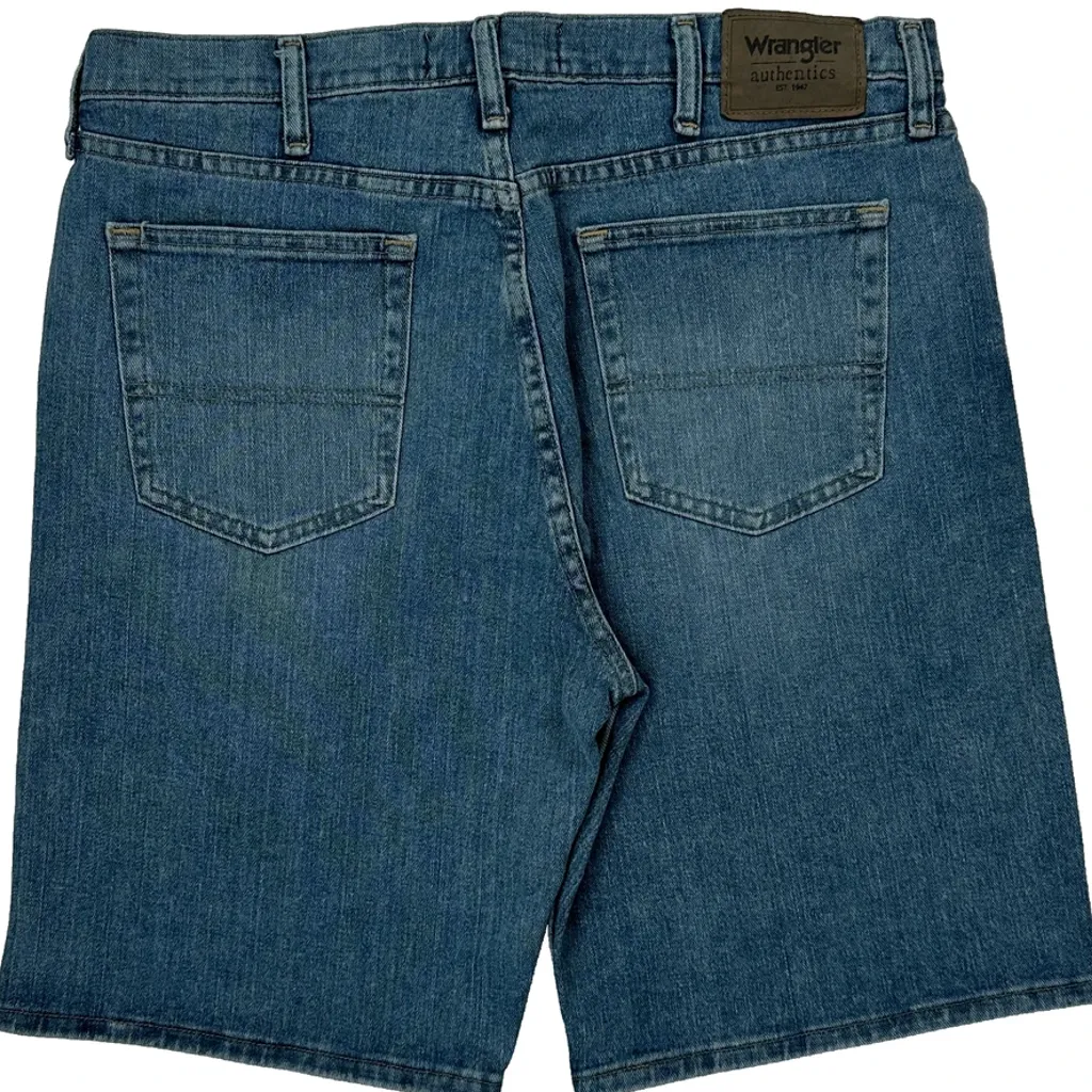 Wrangler Denim Shorts - 34W 10L Blue Cotton - Image 8