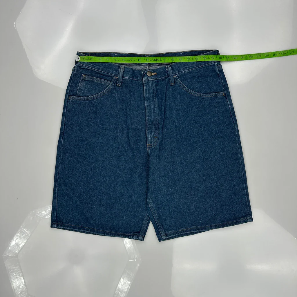 Wrangler Denim Shorts - 35W 10L Blue Cotton - Image 3