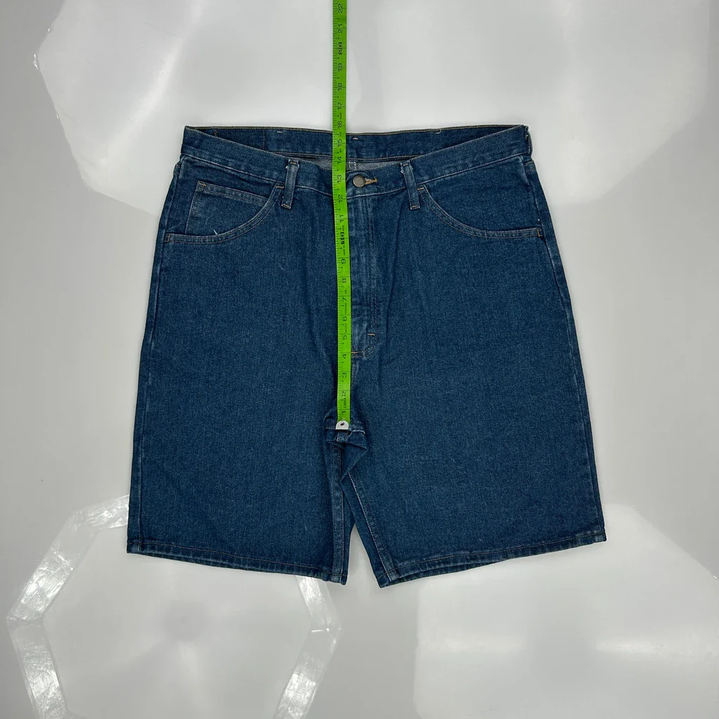Wrangler Denim Shorts - 35W 10L Blue Cotton - Image 4