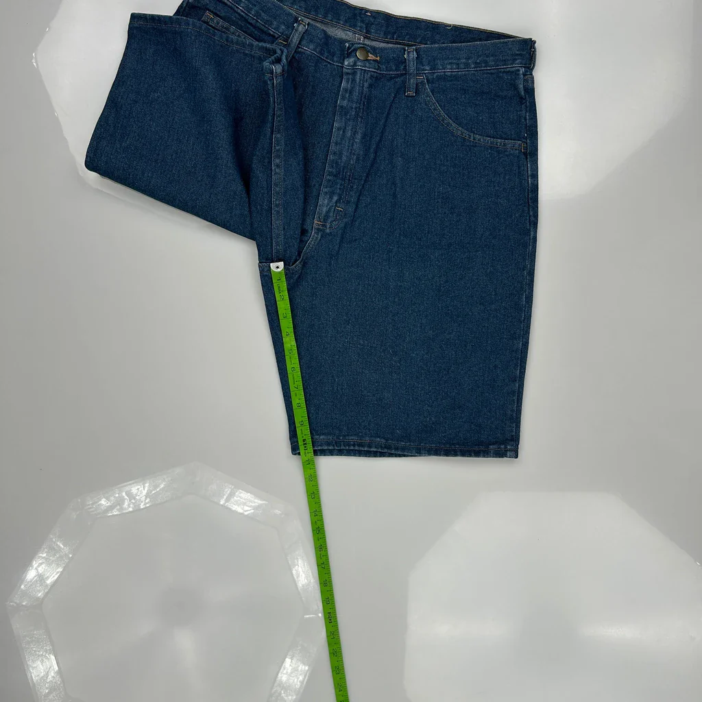 Wrangler Denim Shorts - 35W 10L Blue Cotton - Image 5