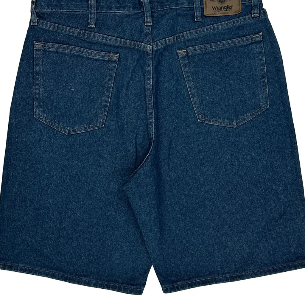 Wrangler Denim Shorts - 35W 10L Blue Cotton - Image 7