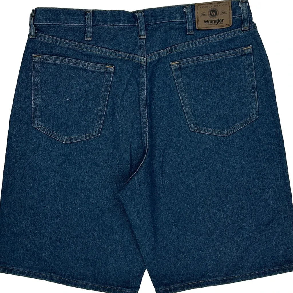 Wrangler Denim Shorts - 35W 10L Blue Cotton - Image 8