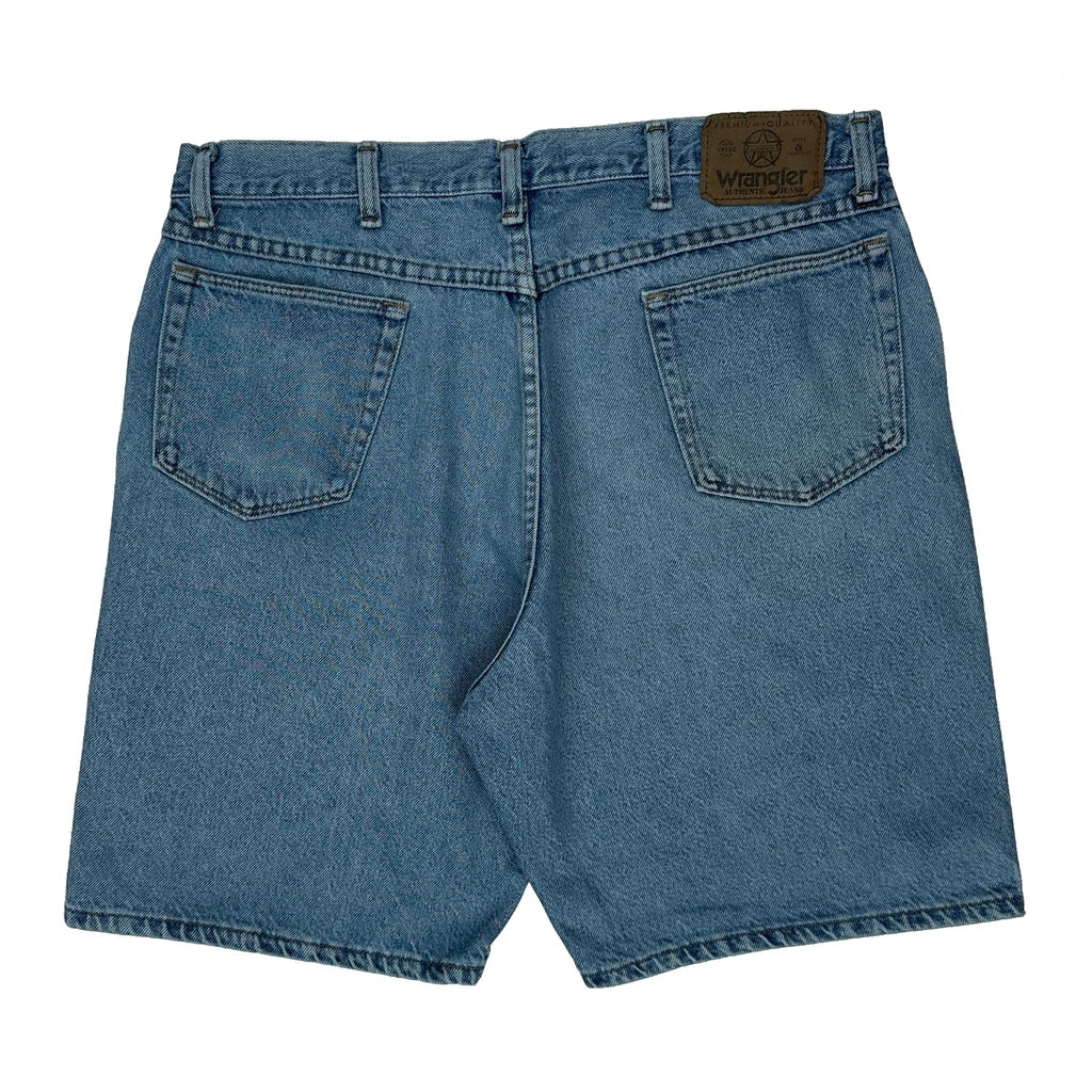 Wrangler Denim Shorts - 35W 9L Blue Denim
