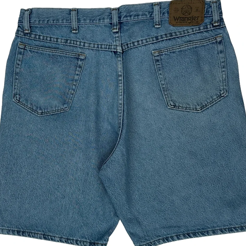 Wrangler Denim Shorts - 35W 9L Blue Denim - Image 6
