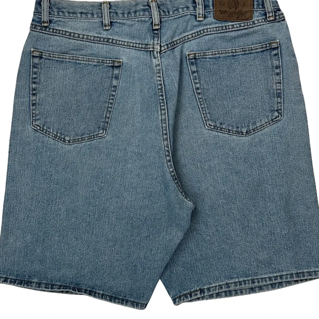 Wrangler Denim Shorts - 35W 10L Blue Denim - Image 6