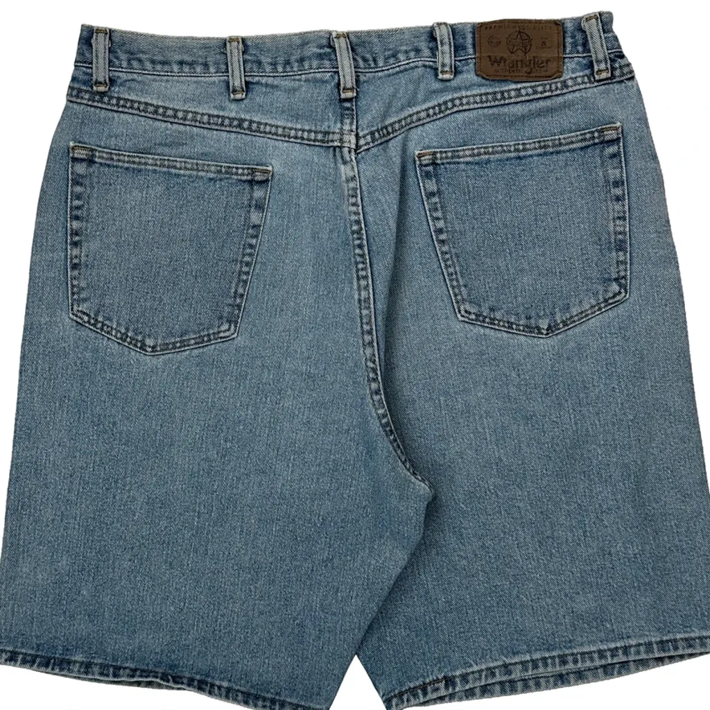 Wrangler Denim Shorts - 35W 10L Blue Denim - Image 7