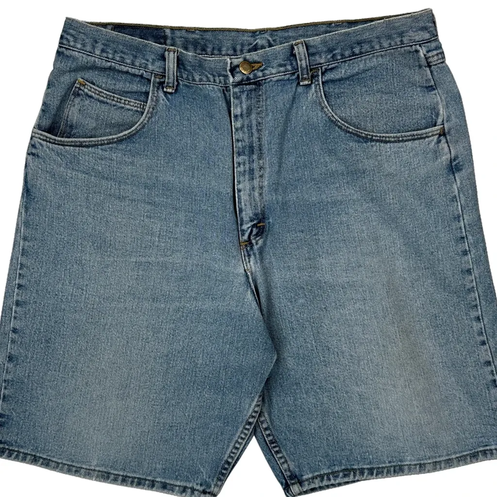 Wrangler Denim Shorts - 35W 10L Blue Denim - Image 8