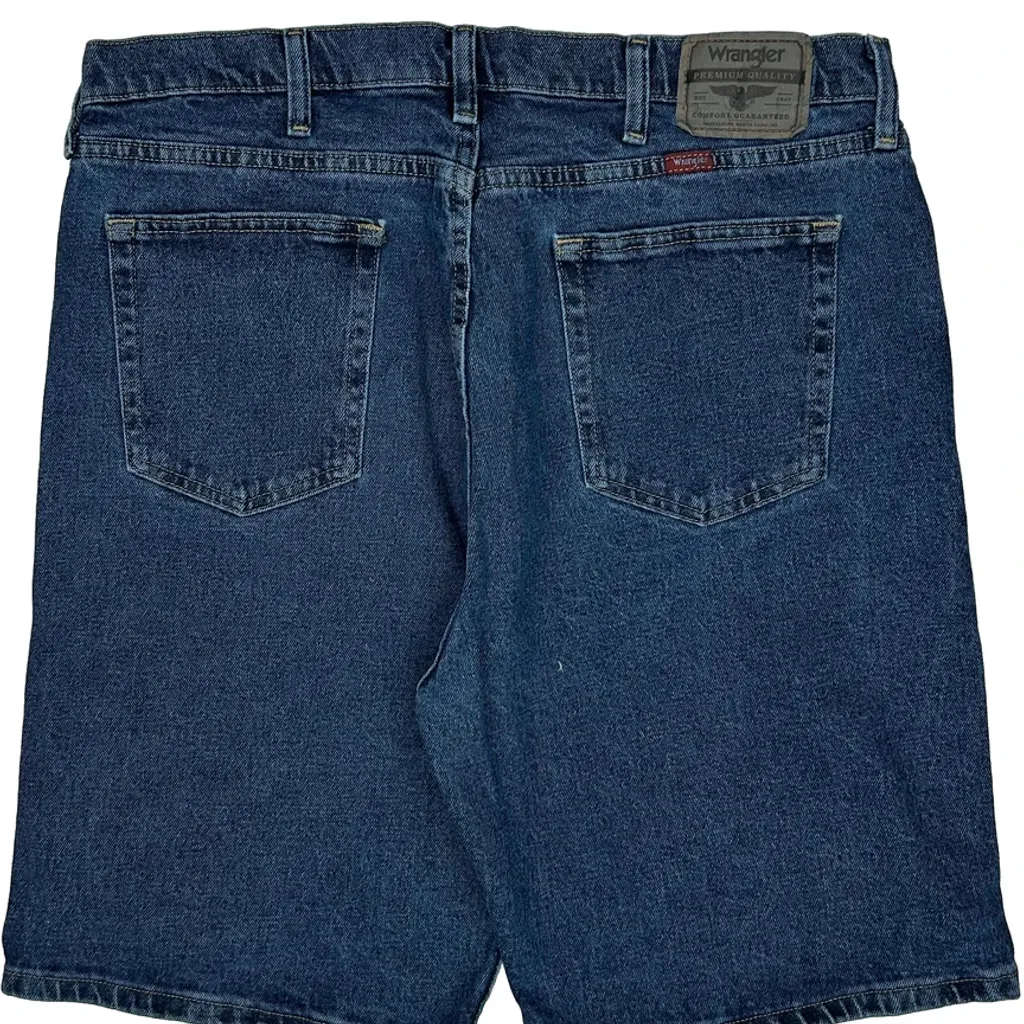 Wrangler Denim Shorts - 36W 9L Blue Denim - Image 6