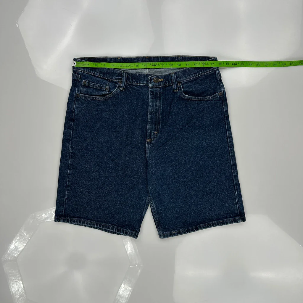 Wrangler Denim Shorts - 36W 9L Blue Cotton - Image 3
