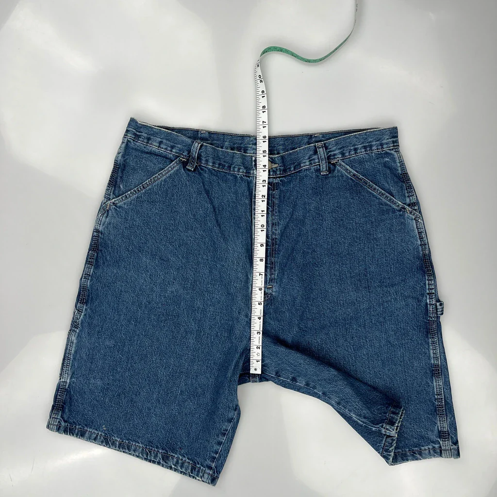 Wrangler Denim Shorts - 36W 10L Blue Denim - Image 5