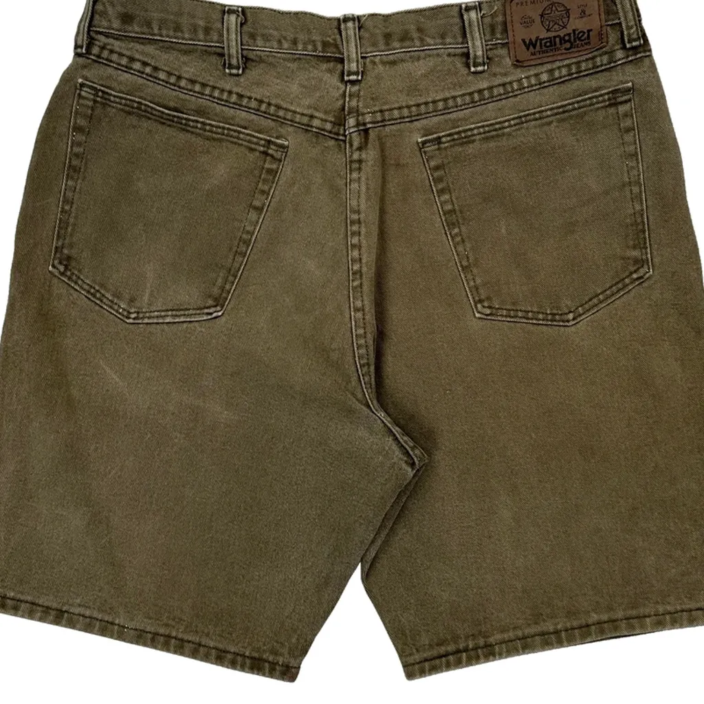 Wrangler Denim Shorts - 34W 8L Brown Cotton - Image 6
