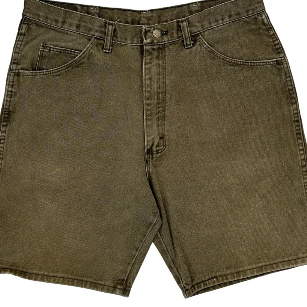 Wrangler Denim Shorts - 34W 8L Brown Cotton - Image 8