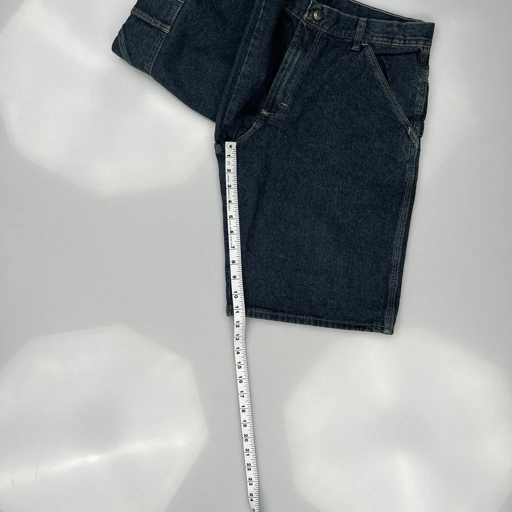 Wrangler Denim Shorts - 29W 11L Dark Wash Denim - Image 5