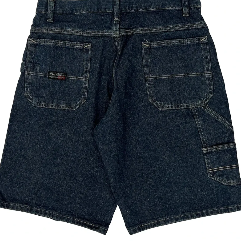 Wrangler Denim Shorts - 29W 11L Dark Wash Denim - Image 7