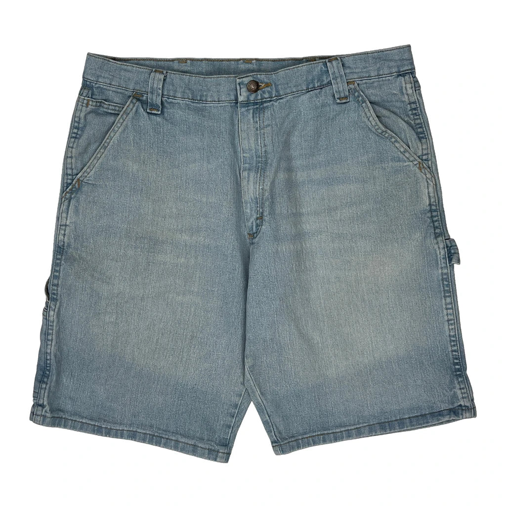 Wrangler Denim Shorts - 35W 10L Light Wash Cotton - Image 2